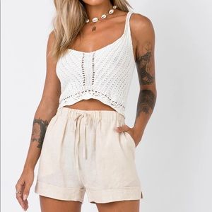 Princess Polly Serafina beige shorts